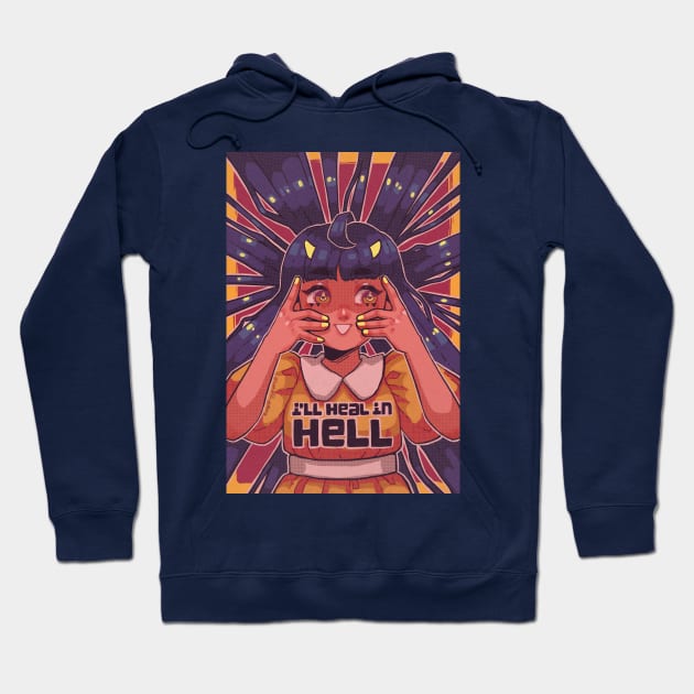 I'll heal in hell Hoodie by densukii